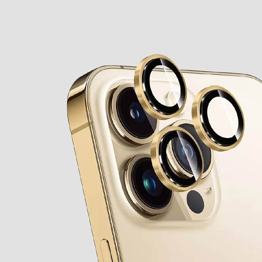 GRIPP Focal Camera Lens Protector 3N1 Compatible with Apple iPhone 14 Pro Max - Gold