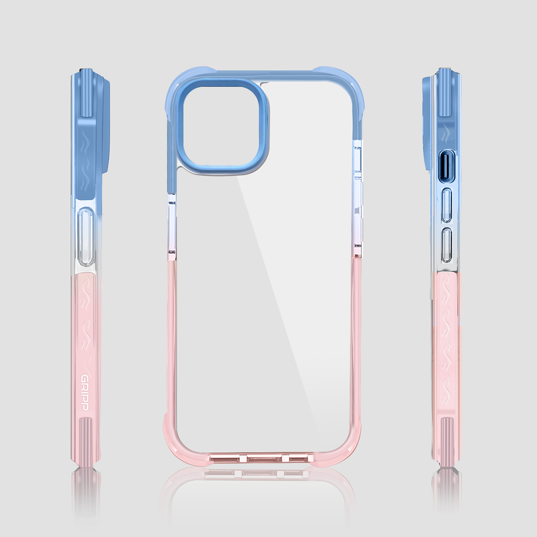 GRIPP Evo Apple iPhone 14 (6.1") Case - Blue/Pink