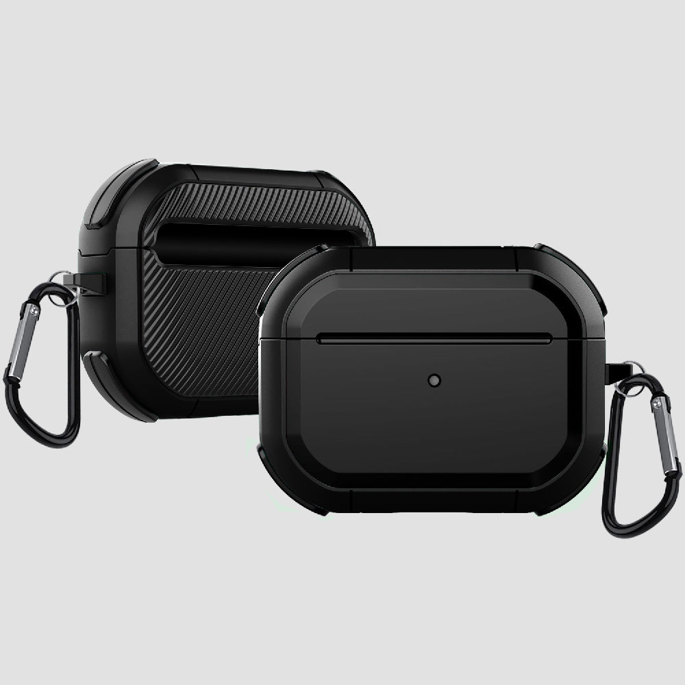 GRIPP Armor AirPods Pro Case with Keyring Hook - Black