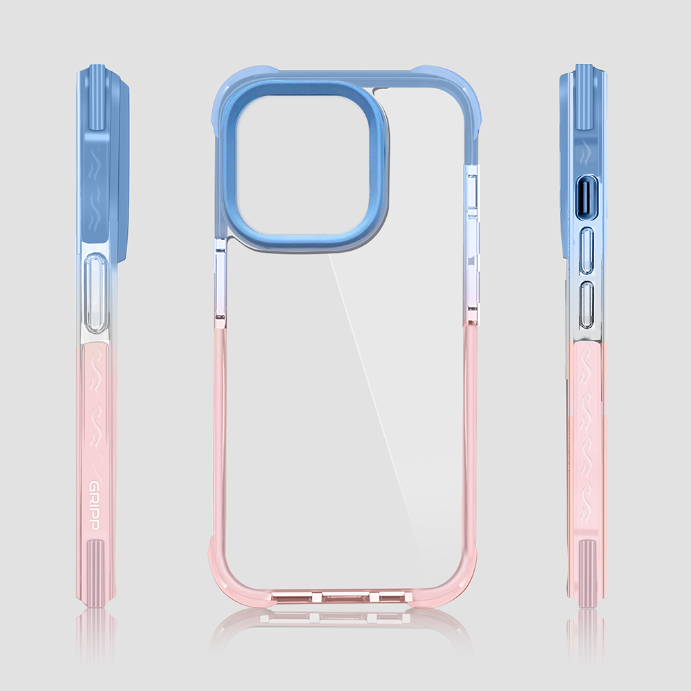 GRIPP Evo Apple iPhone 14 Pro Max (6.7") Case - Blue/Pink