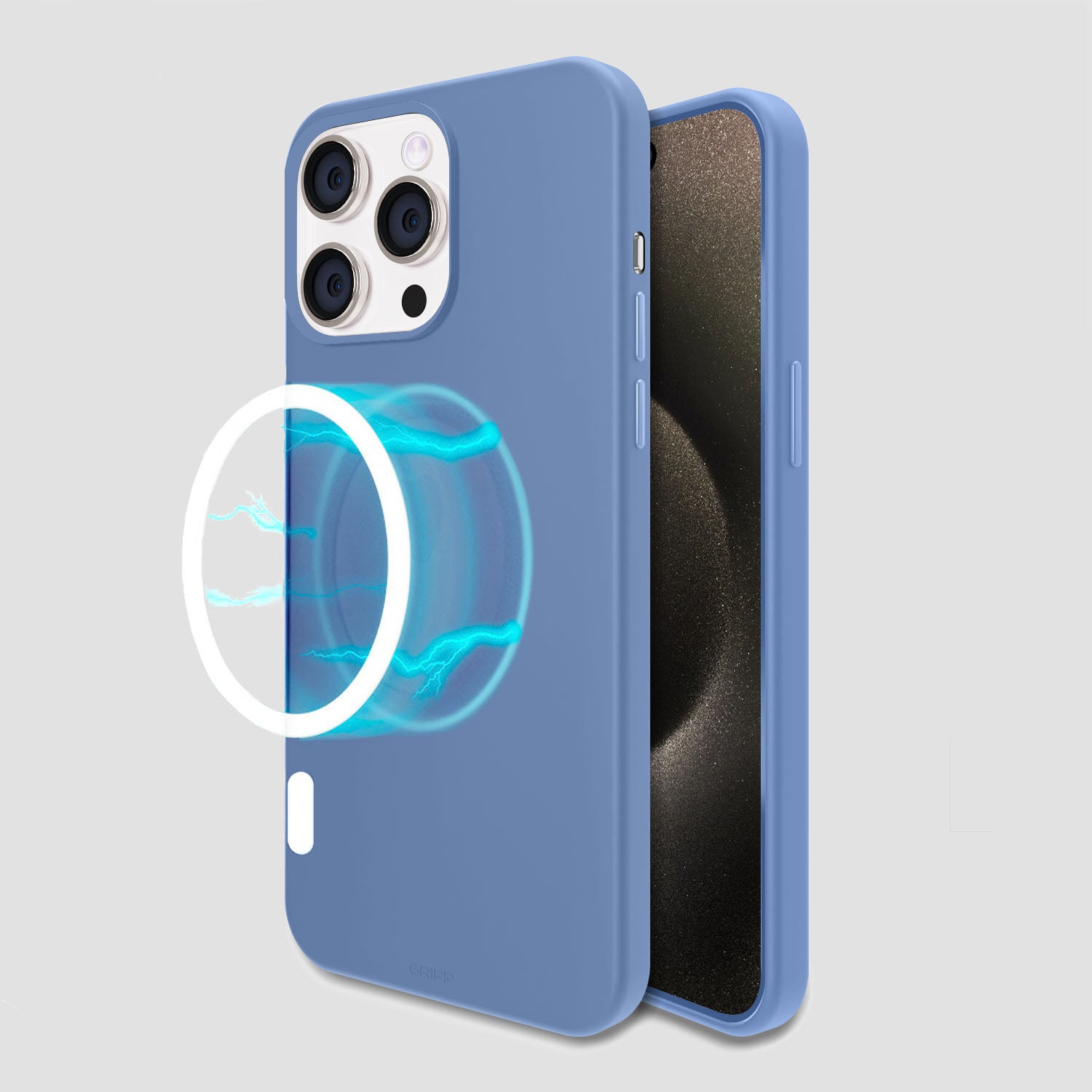 GRIPP Rubon iPhone 15 Pro Max (6.7") with MagSafe Case - Sierra Blue