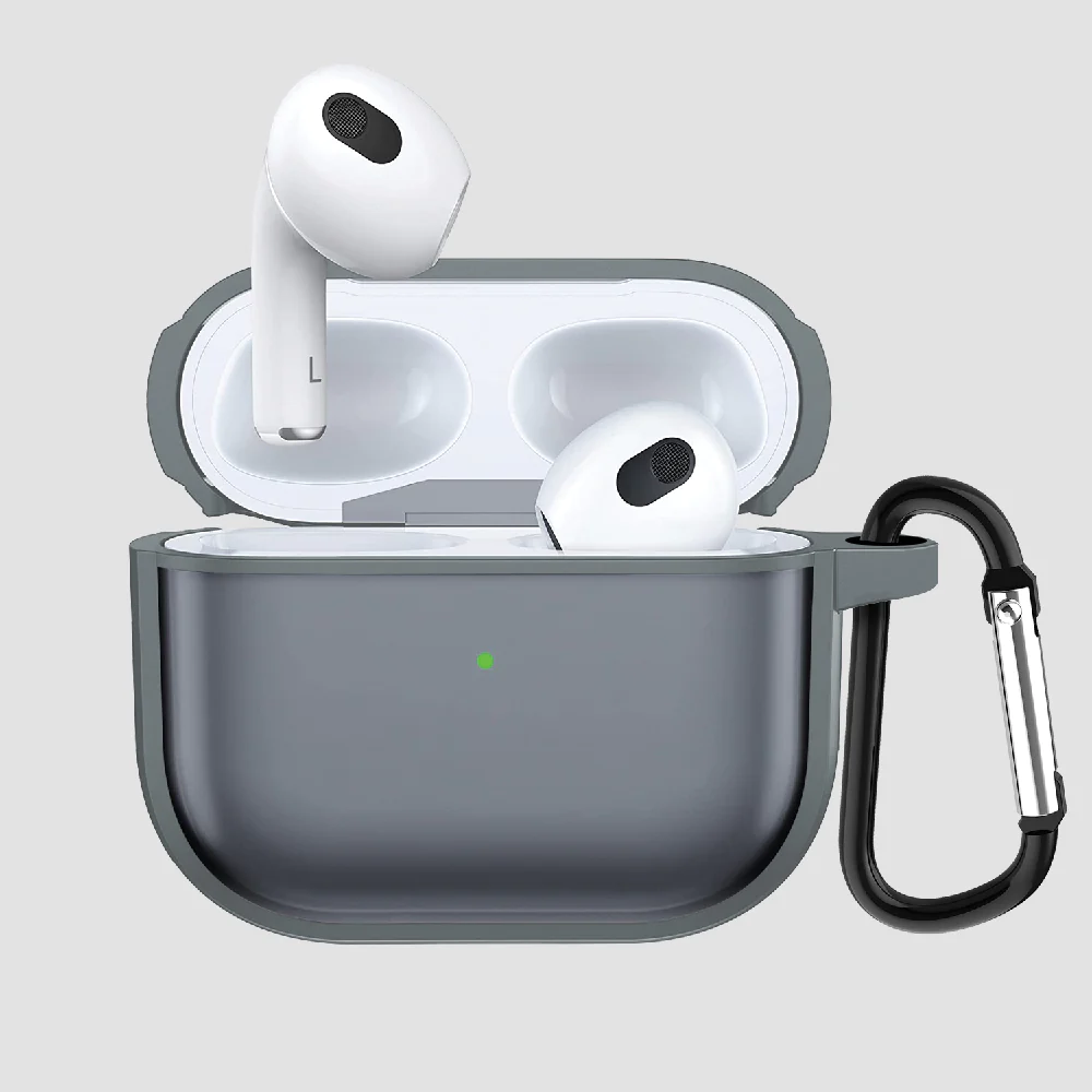 GRIPP Bolt Matte AirPods Pro Case with Keyring Hook - Grey