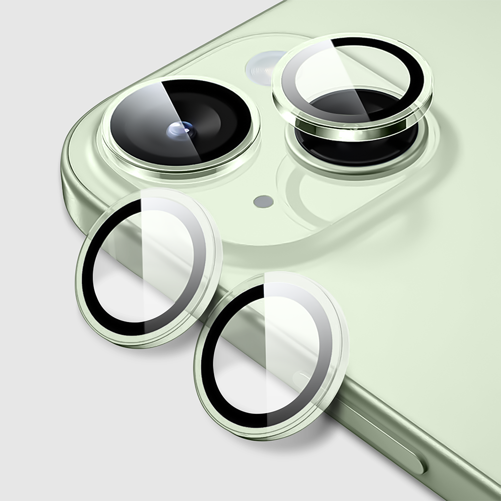 GRIPP Focal Camera Lens Protector 2N1 Compatible with iPhone 15 Plus - Light Green