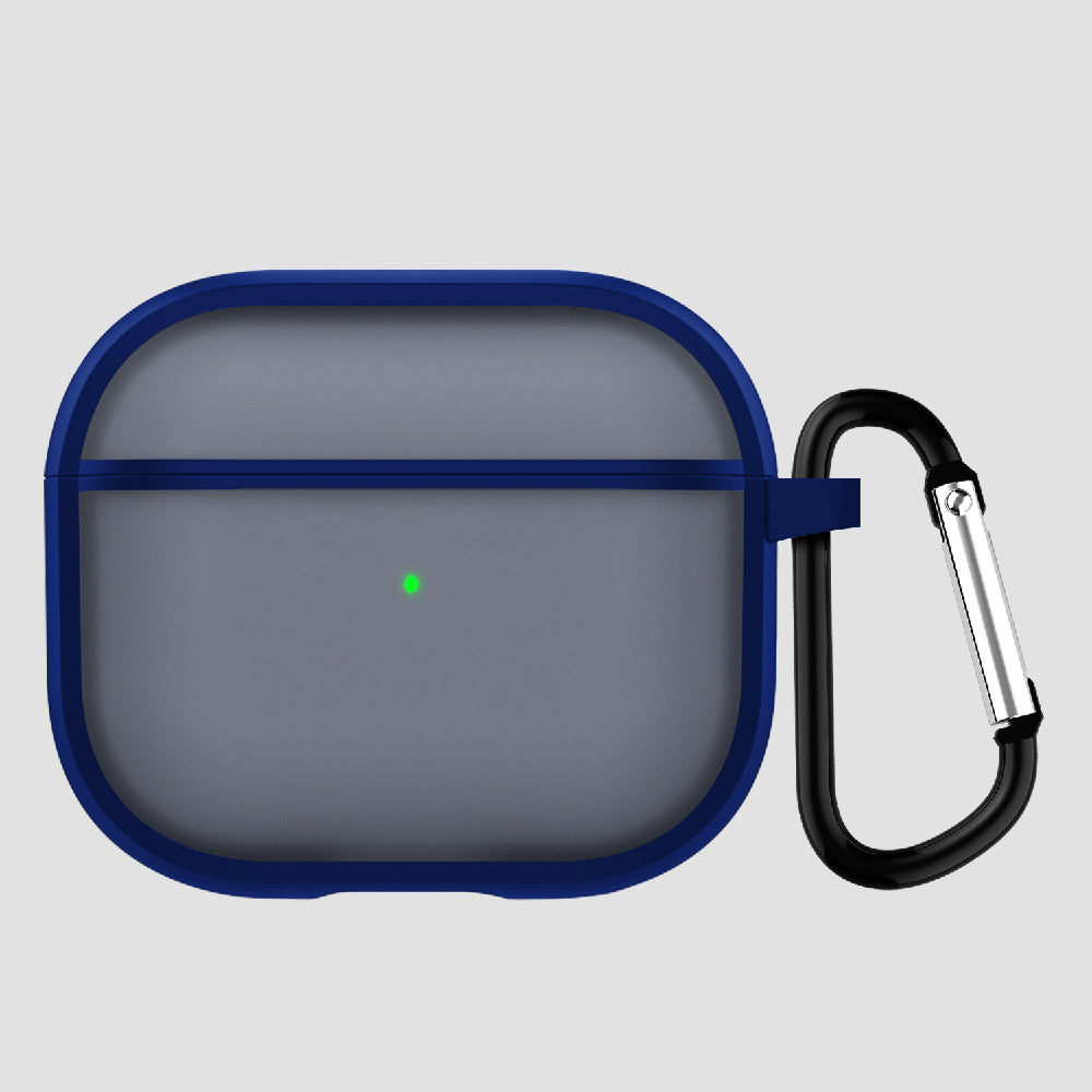 GRIPP Bolt Matte AirPods (3rd Generation) Case with Keyring Hook - Blue