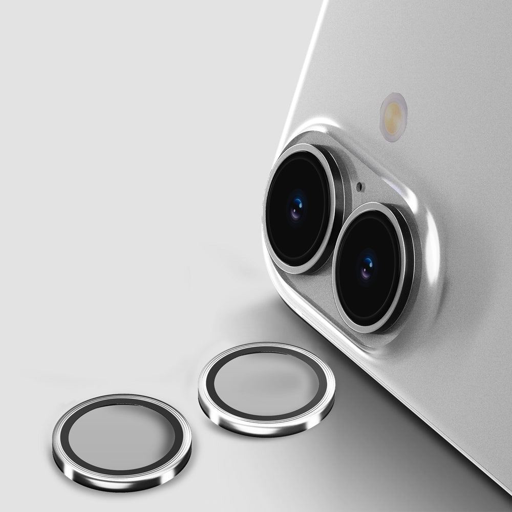 GRIPP Focal Camera Lens Protector 2N1 Compatible with Apple iPhone 16 - Silver