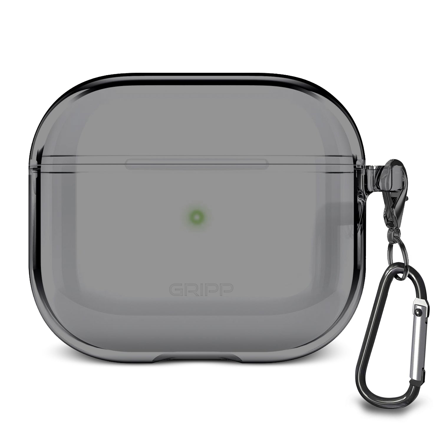 GRIPP Clear AirPods (3rd Generation) Case with Keyring Hook - Smoke