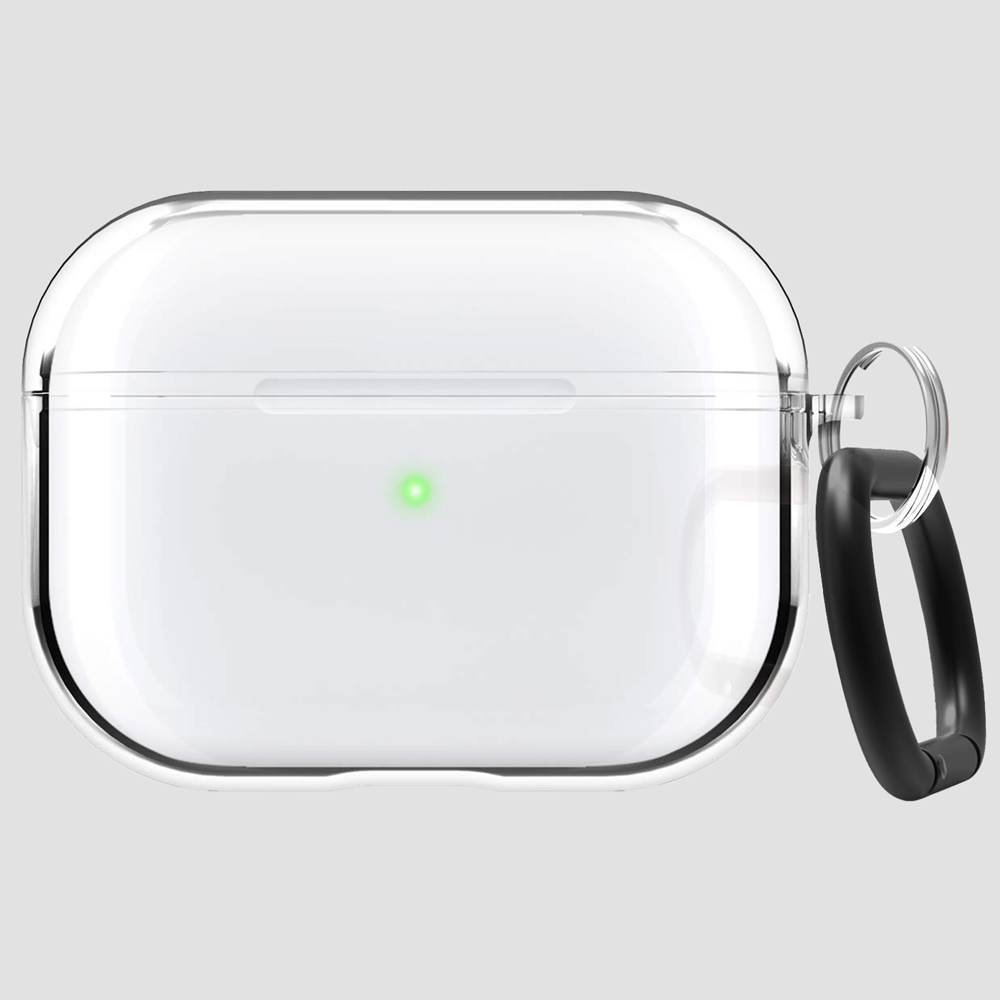 GRIPP Clear AirPods Pro Case with Keyring Hook - Clear