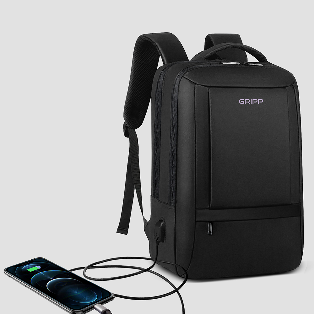 GRIPP Cruze Backpack upto 15" for Laptop/MacBook - Black