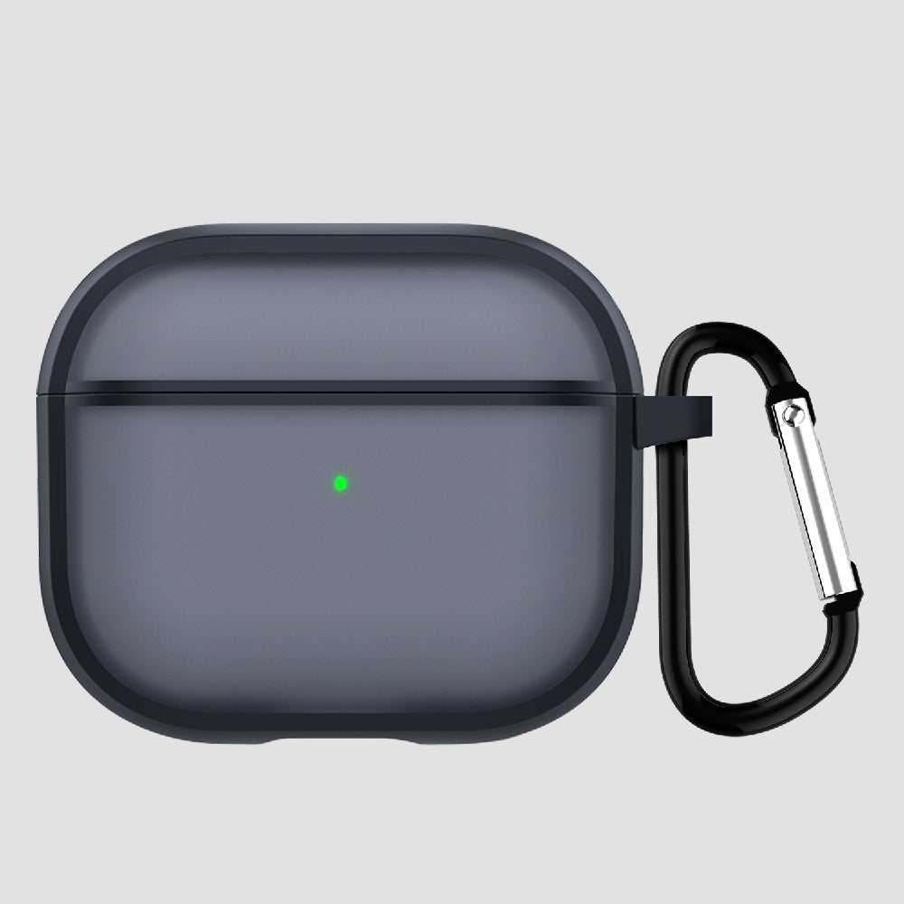 GRIPP Bolt Matte AirPods (3rd Generation) Case with Keyring Hook - Black