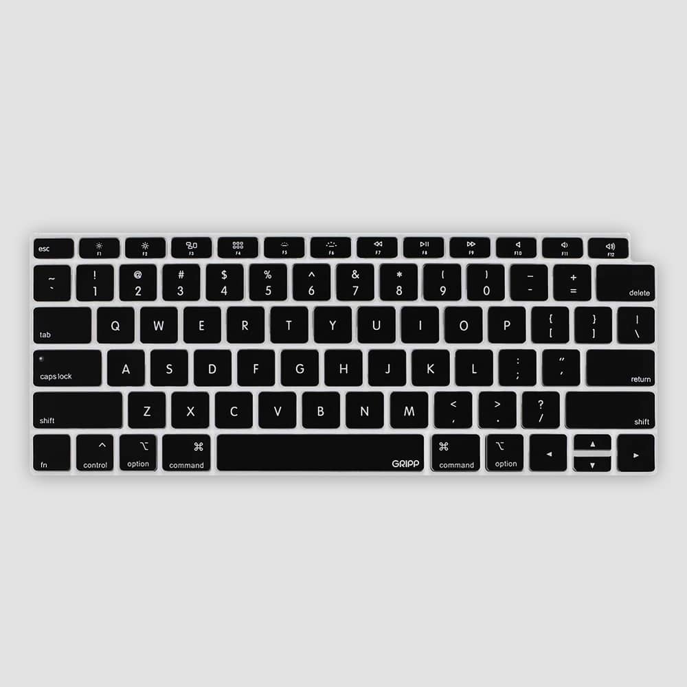 GRIPP Keyboard Cover for MacBook Pro 14"/16" (2021) | MacBook Air 13.6 (2022) - Black