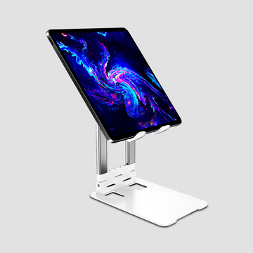 GRIPP Trivot iPad/Mobile Universal Stand (Aluminium) - White